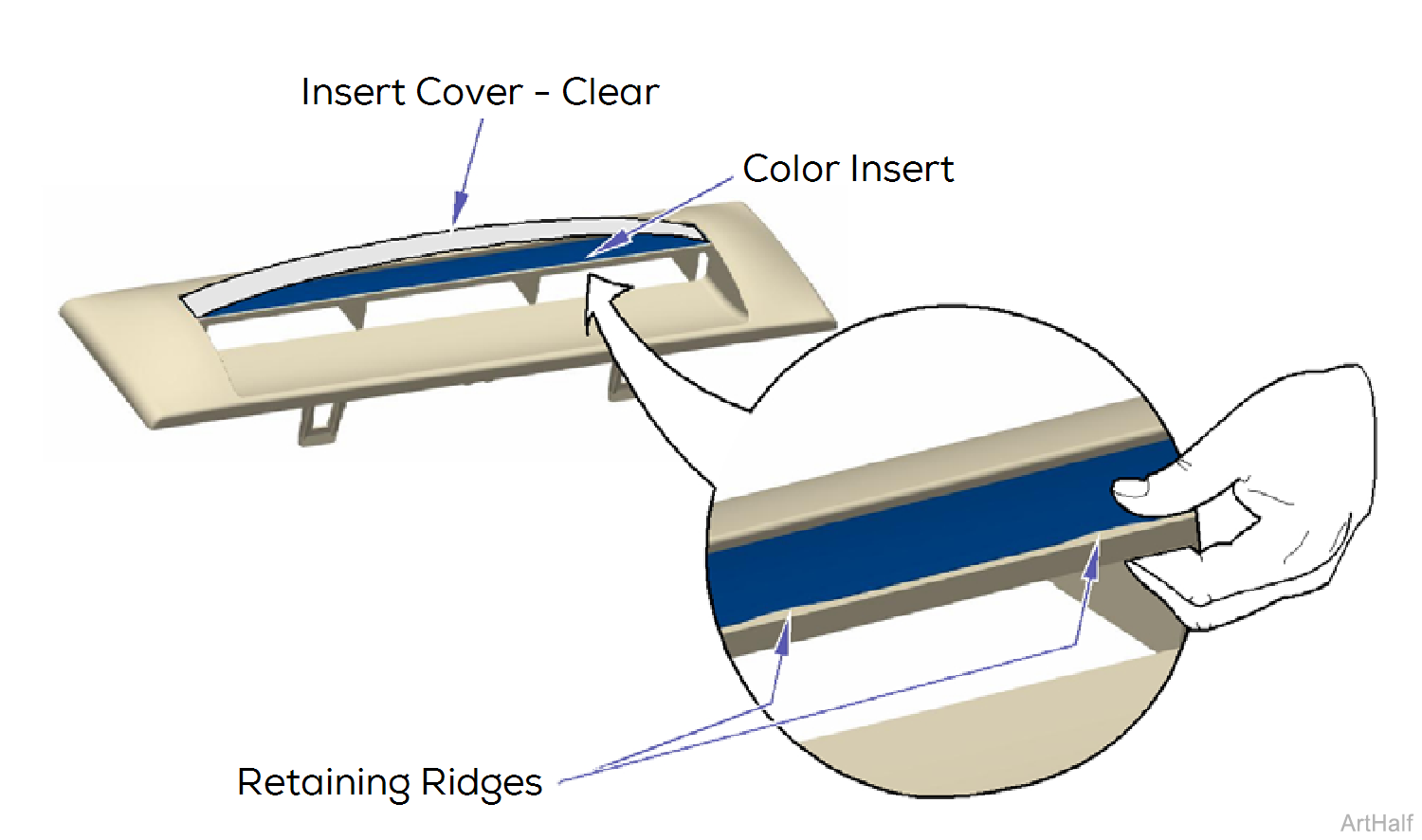 204 and 604 Table Color Insert Replacement